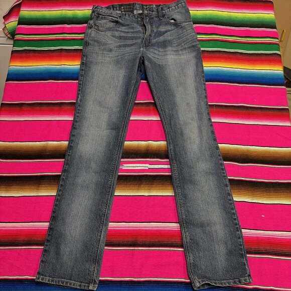 ARIAT Relentless Jeans Mens 36x38 Original Fit Straight Stretch Reinforced Seams - Picture 2 of 9